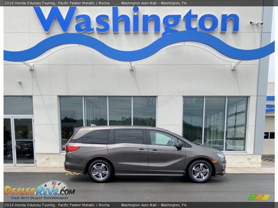 2019 Honda Odyssey Touring Pacific Pewter Metallic / Mocha Photo #1