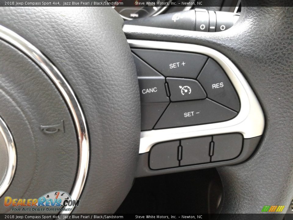 2018 Jeep Compass Sport 4x4 Jazz Blue Pearl / Black/Sandstorm Photo #17