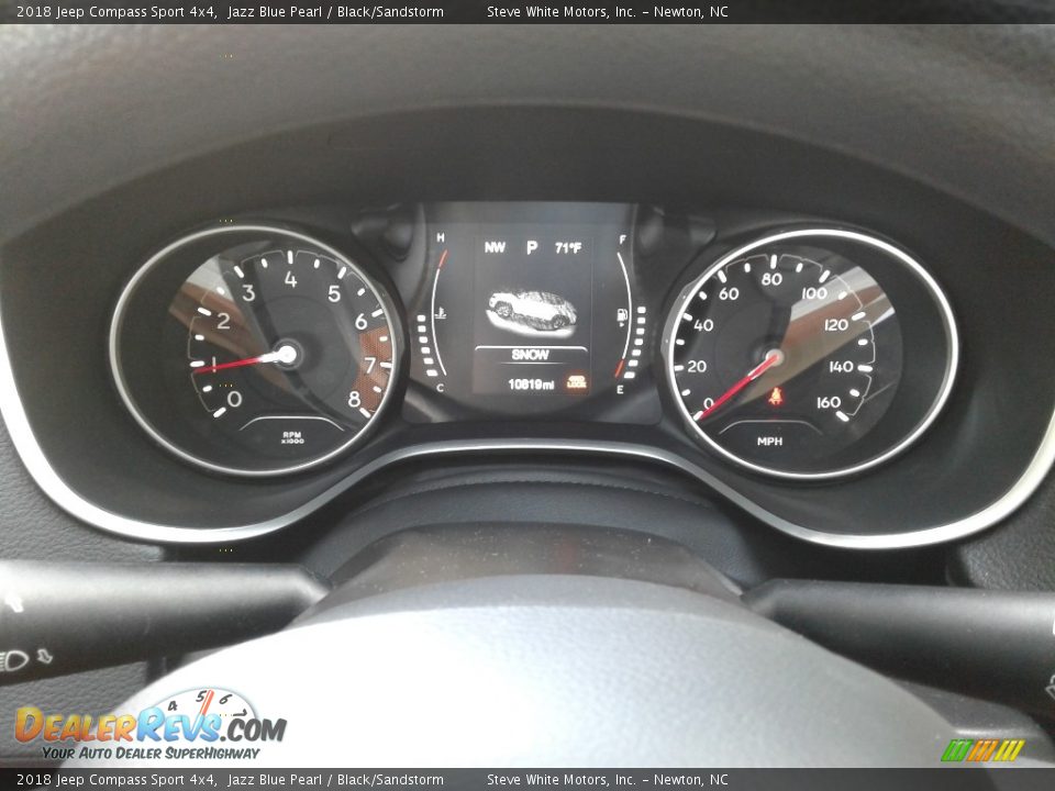 2018 Jeep Compass Sport 4x4 Jazz Blue Pearl / Black/Sandstorm Photo #18