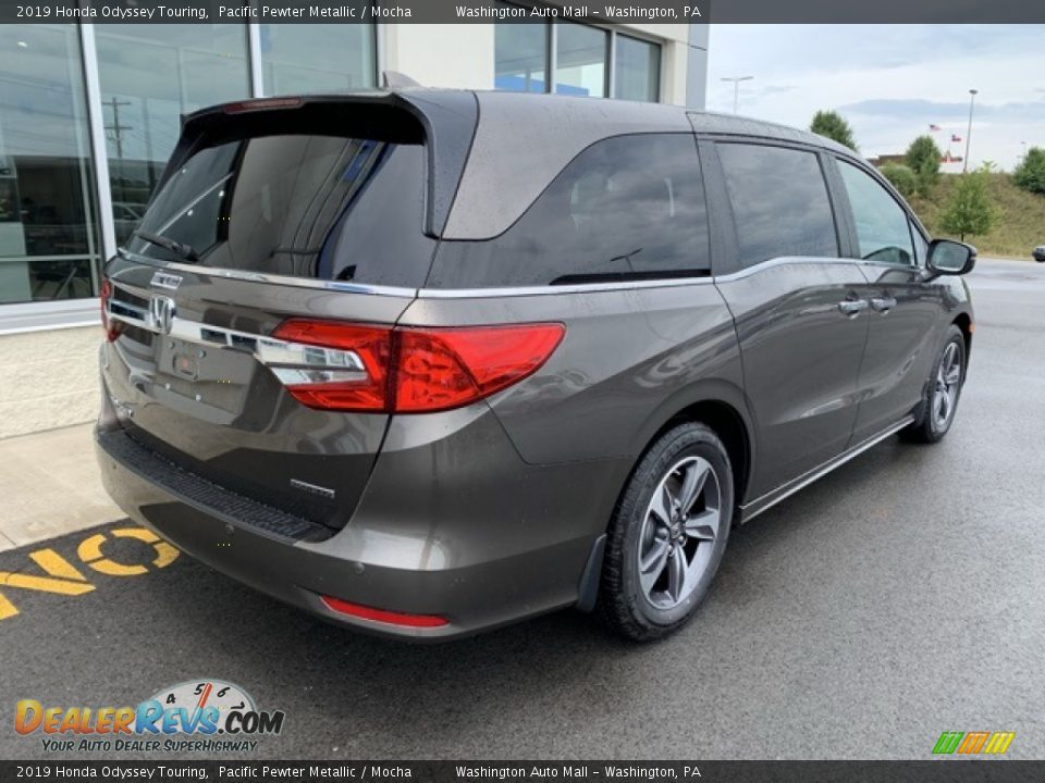 2019 Honda Odyssey Touring Pacific Pewter Metallic / Mocha Photo #7