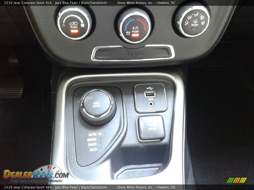 2018 Jeep Compass Sport 4x4 Jazz Blue Pearl / Black/Sandstorm Photo #22