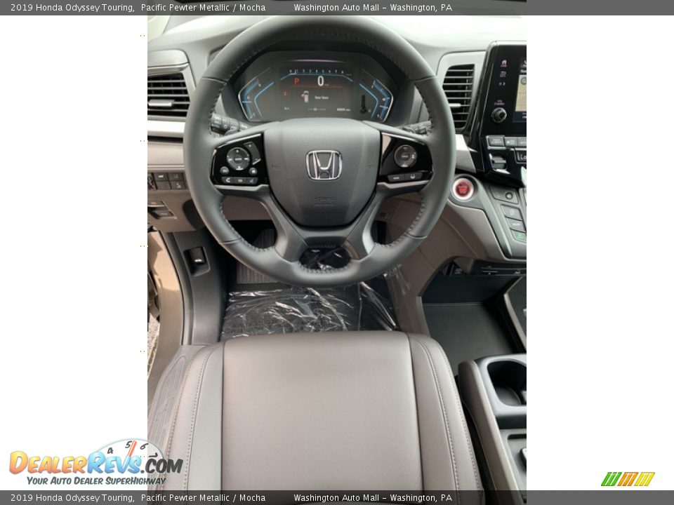 2019 Honda Odyssey Touring Pacific Pewter Metallic / Mocha Photo #13