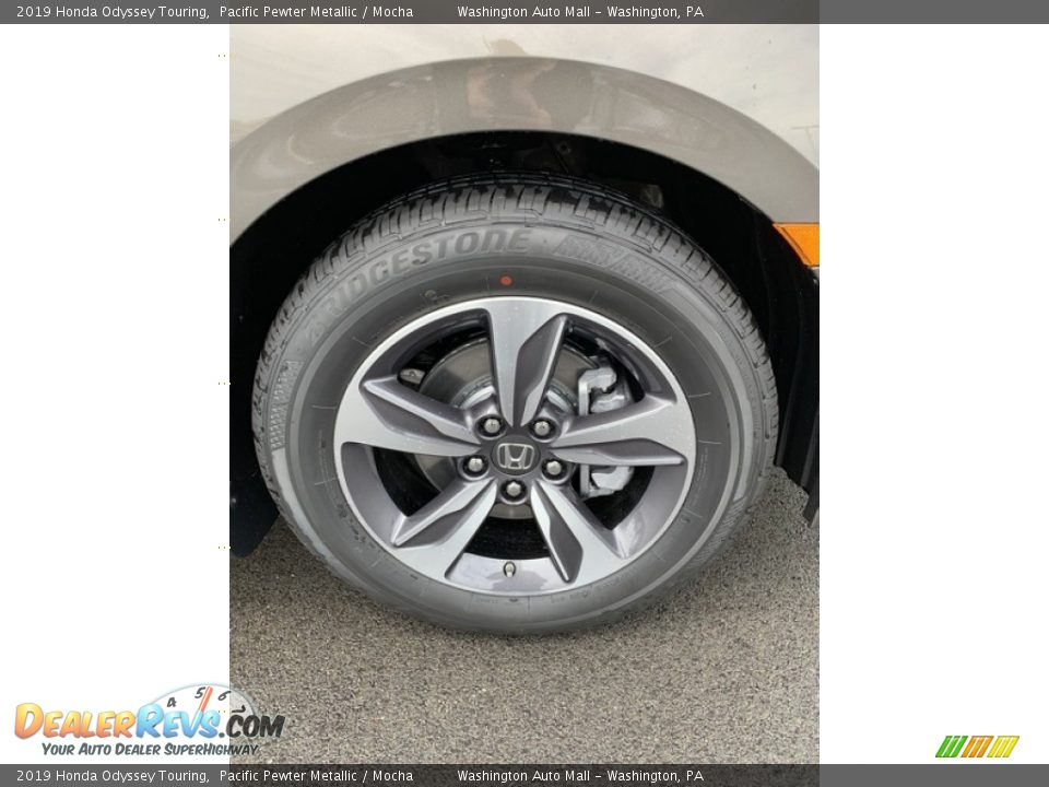 2019 Honda Odyssey Touring Pacific Pewter Metallic / Mocha Photo #36