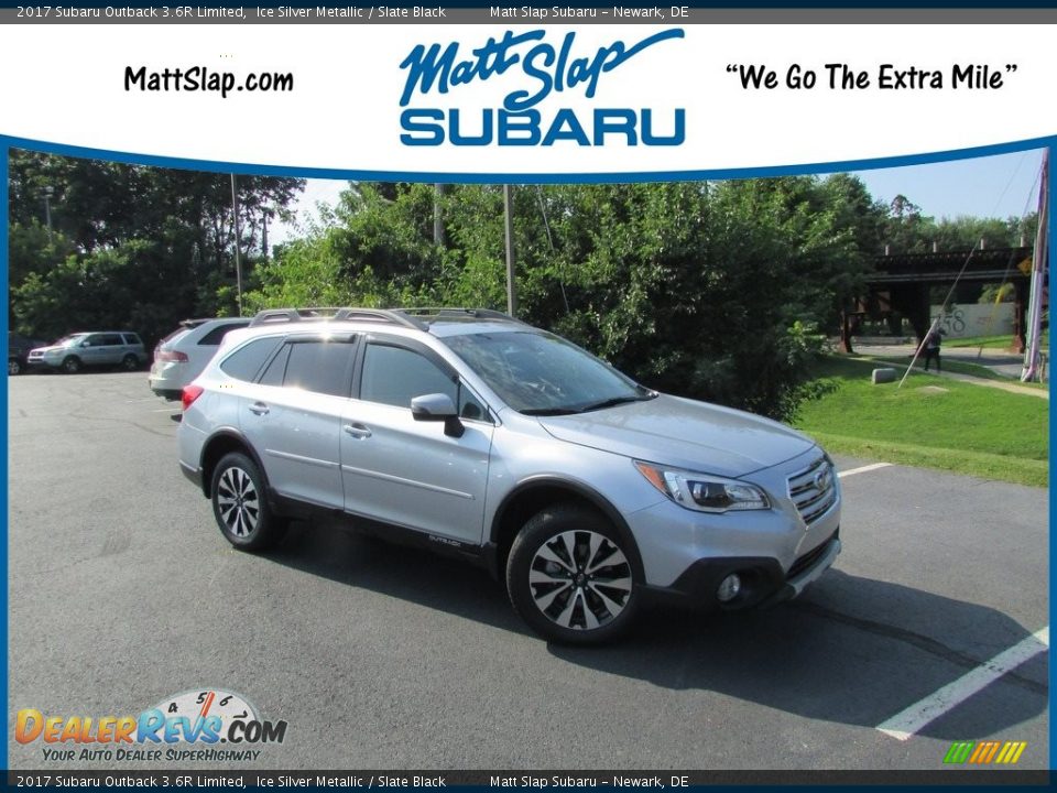 2017 Subaru Outback 3.6R Limited Ice Silver Metallic / Slate Black Photo #1