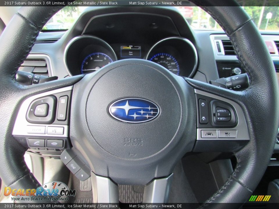 2017 Subaru Outback 3.6R Limited Ice Silver Metallic / Slate Black Photo #11