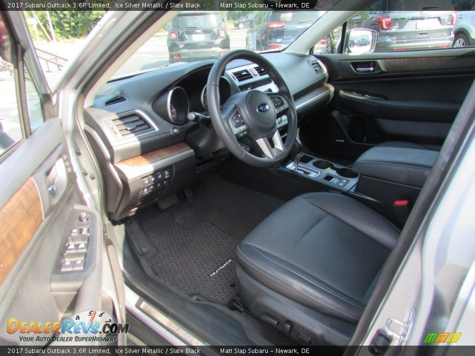 2017 Subaru Outback 3.6R Limited Ice Silver Metallic / Slate Black Photo #13