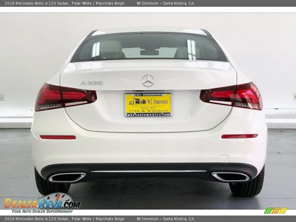2019 Mercedes-Benz A 220 Sedan Polar White / Macchiato Beige Photo #3