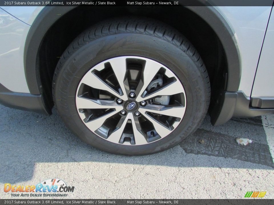 2017 Subaru Outback 3.6R Limited Ice Silver Metallic / Slate Black Photo #24