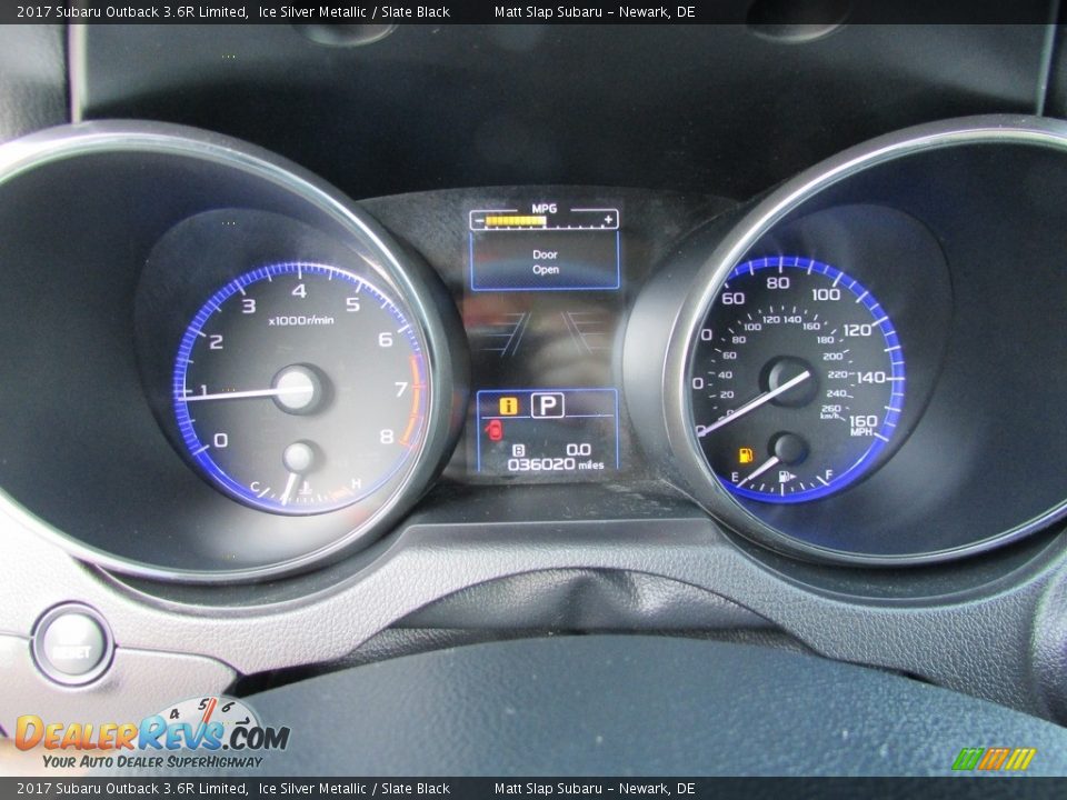 2017 Subaru Outback 3.6R Limited Ice Silver Metallic / Slate Black Photo #29