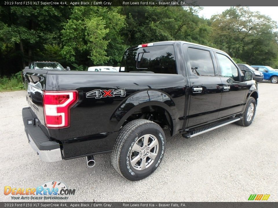 2019 Ford F150 XLT SuperCrew 4x4 Agate Black / Earth Gray Photo #2