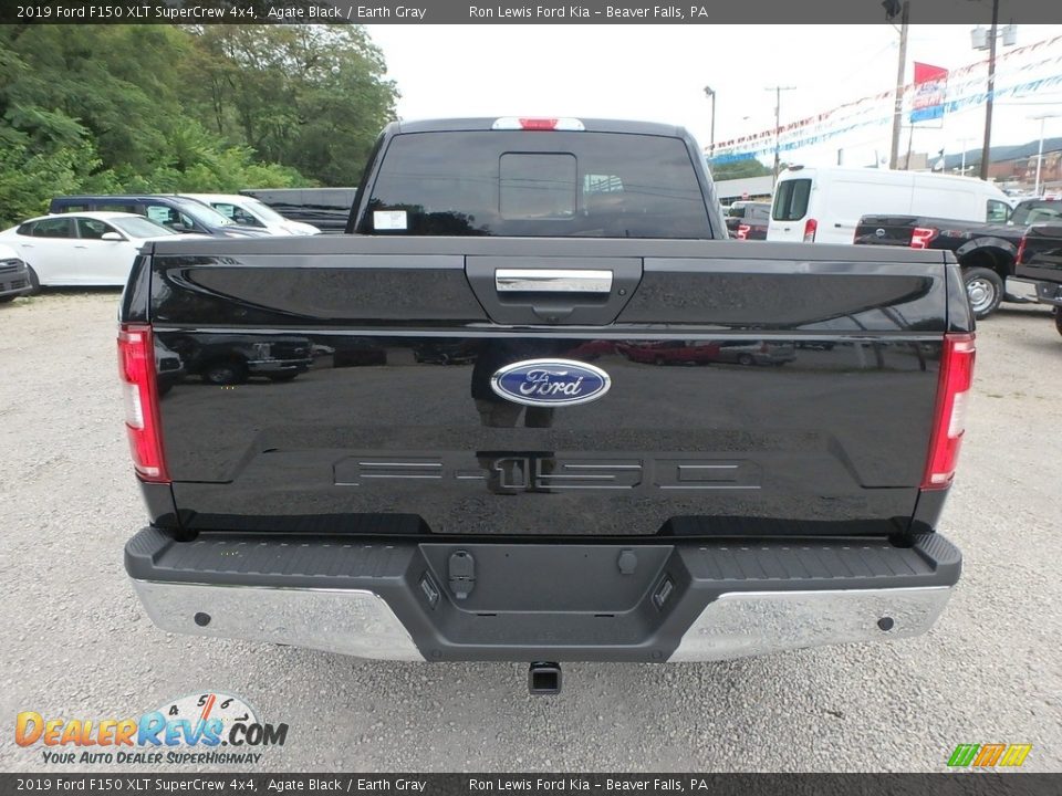 2019 Ford F150 XLT SuperCrew 4x4 Agate Black / Earth Gray Photo #3