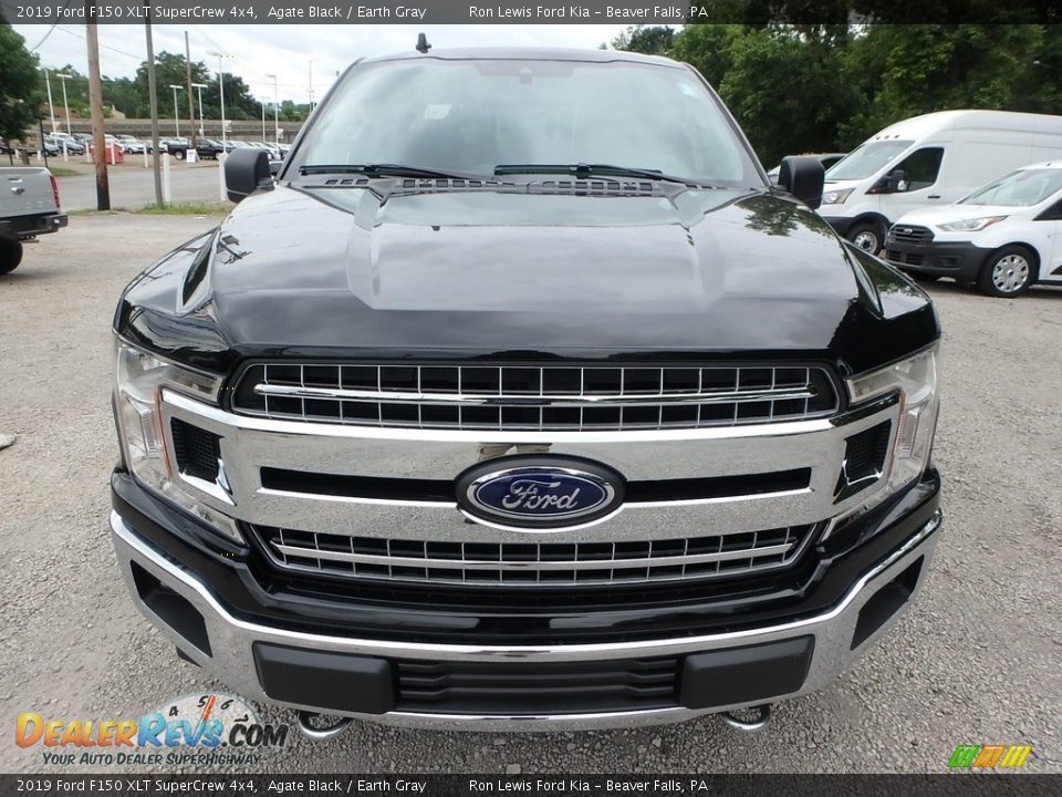 2019 Ford F150 XLT SuperCrew 4x4 Agate Black / Earth Gray Photo #7