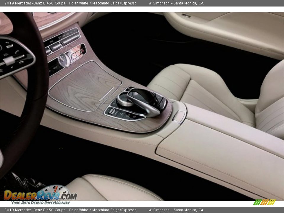 2019 Mercedes-Benz E 450 Coupe Polar White / Macchiato Beige/Espresso Photo #7