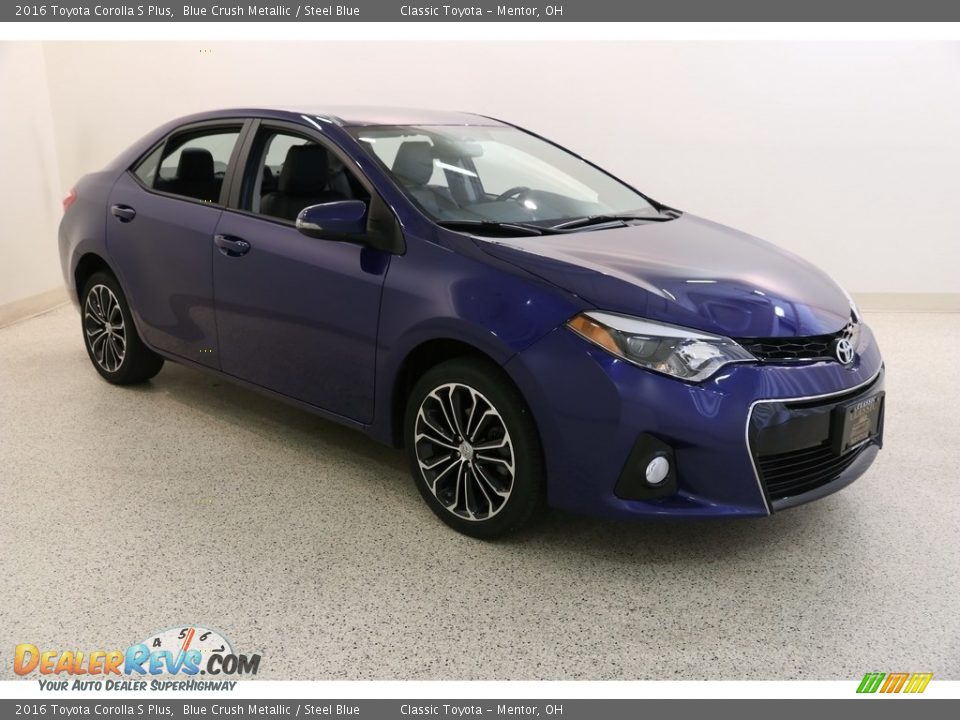 2016 Toyota Corolla S Plus Blue Crush Metallic / Steel Blue Photo #1