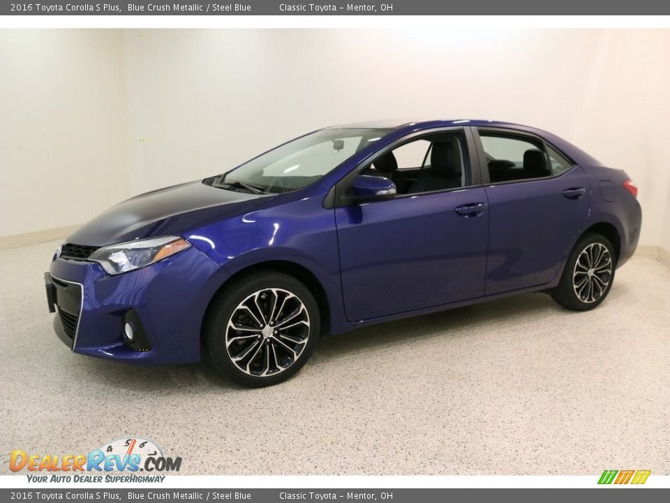 2016 Toyota Corolla S Plus Blue Crush Metallic / Steel Blue Photo #3