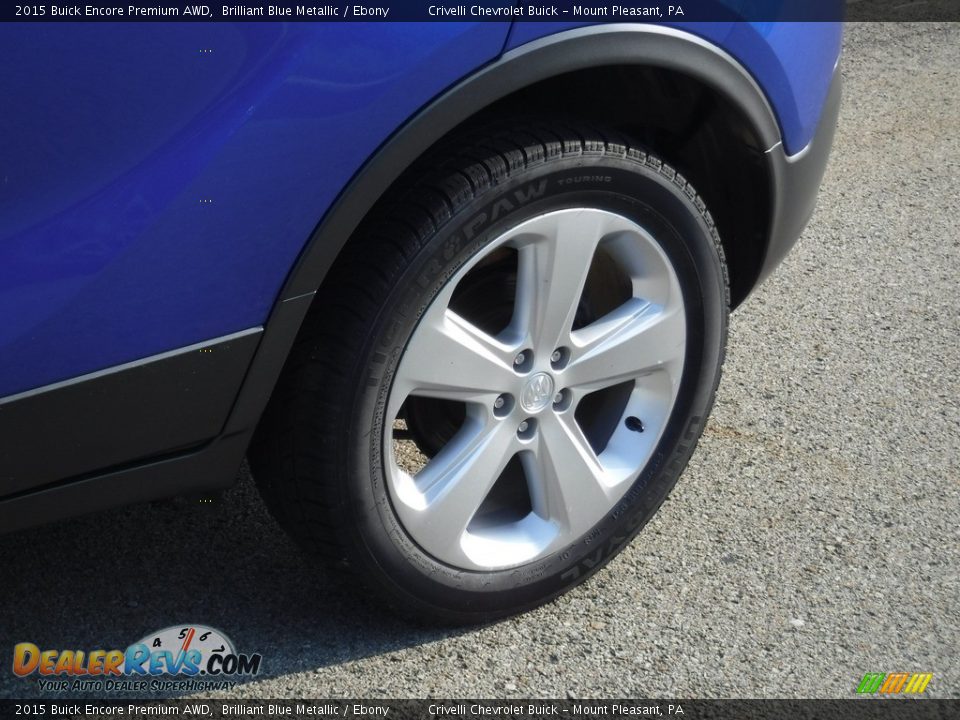 2015 Buick Encore Premium AWD Brilliant Blue Metallic / Ebony Photo #3