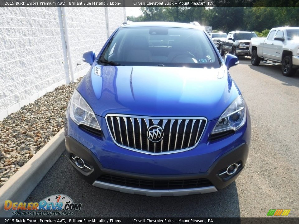 2015 Buick Encore Premium AWD Brilliant Blue Metallic / Ebony Photo #4