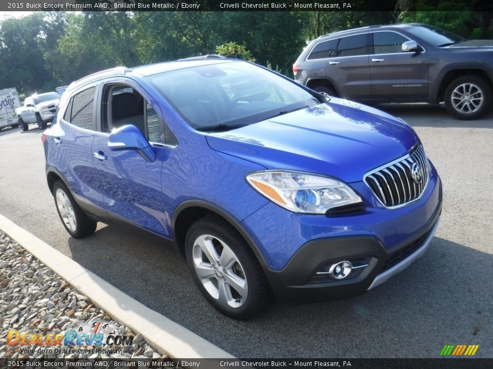 2015 Buick Encore Premium AWD Brilliant Blue Metallic / Ebony Photo #5