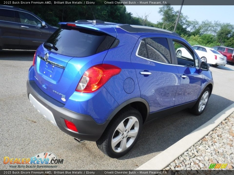 2015 Buick Encore Premium AWD Brilliant Blue Metallic / Ebony Photo #6