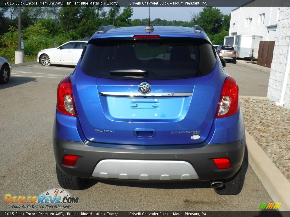 2015 Buick Encore Premium AWD Brilliant Blue Metallic / Ebony Photo #7