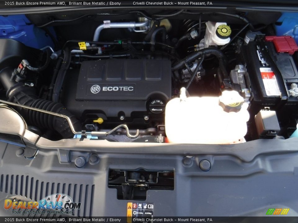 2015 Buick Encore Premium AWD Brilliant Blue Metallic / Ebony Photo #10