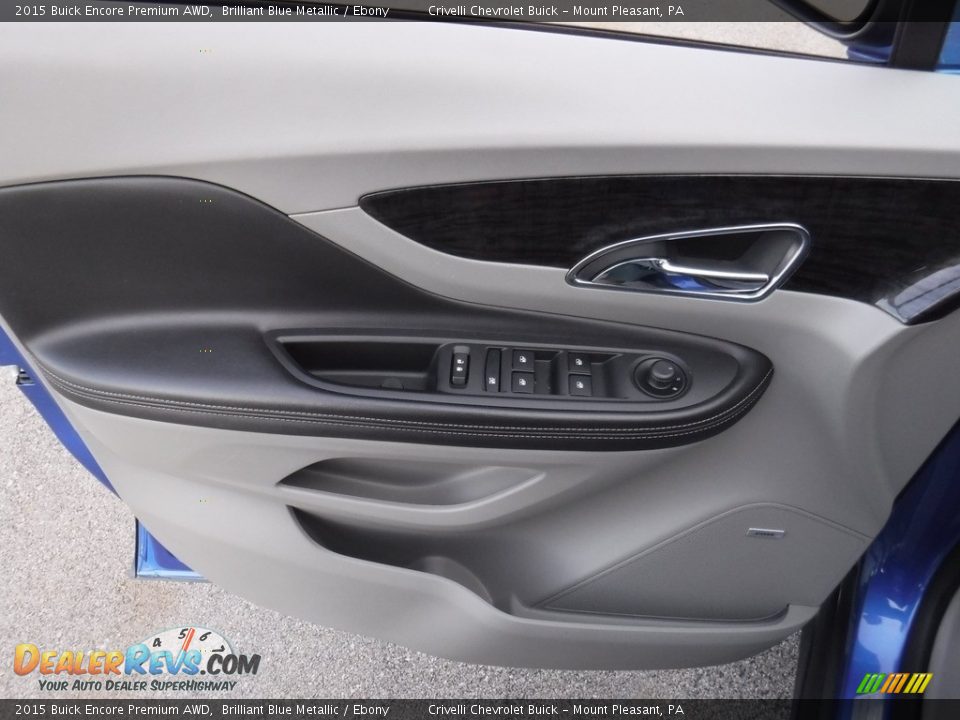 2015 Buick Encore Premium AWD Brilliant Blue Metallic / Ebony Photo #11
