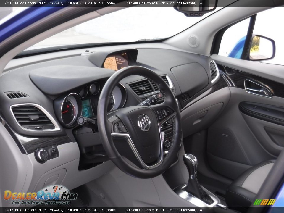 2015 Buick Encore Premium AWD Brilliant Blue Metallic / Ebony Photo #13