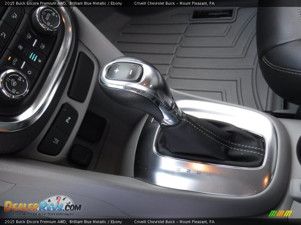 2015 Buick Encore Premium AWD Brilliant Blue Metallic / Ebony Photo #16