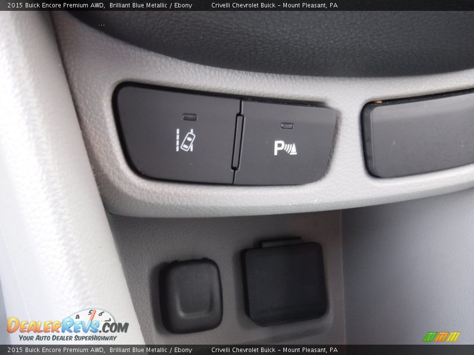 2015 Buick Encore Premium AWD Brilliant Blue Metallic / Ebony Photo #17