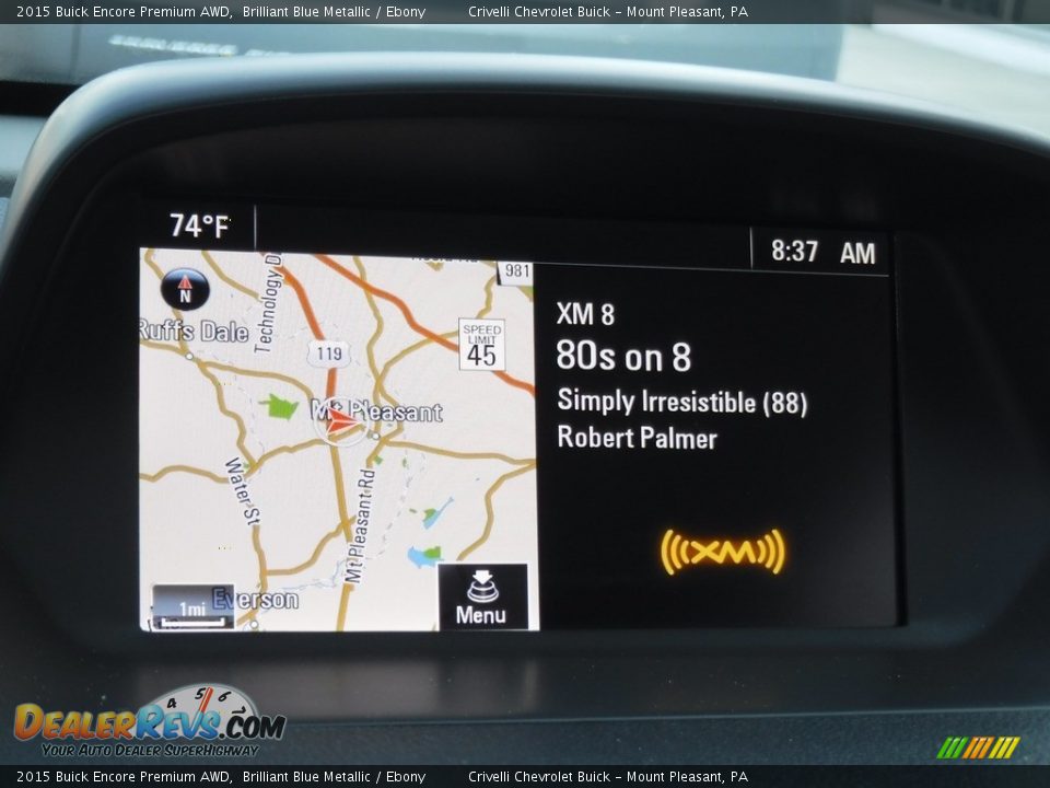 2015 Buick Encore Premium AWD Brilliant Blue Metallic / Ebony Photo #21