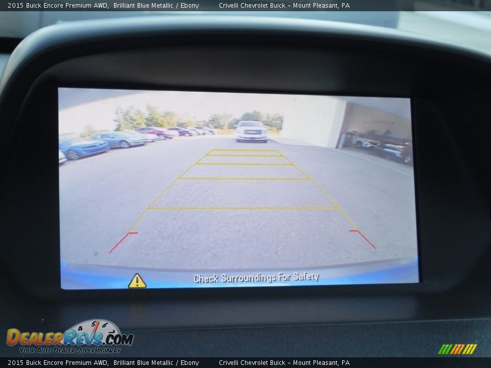 2015 Buick Encore Premium AWD Brilliant Blue Metallic / Ebony Photo #22
