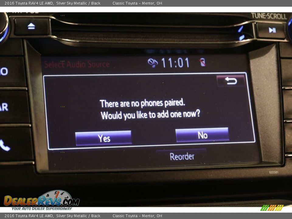 2016 Toyota RAV4 LE AWD Silver Sky Metallic / Black Photo #11