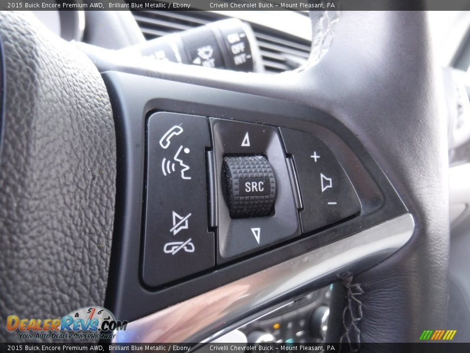 2015 Buick Encore Premium AWD Brilliant Blue Metallic / Ebony Photo #24