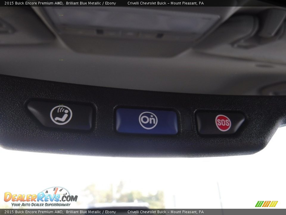 2015 Buick Encore Premium AWD Brilliant Blue Metallic / Ebony Photo #25