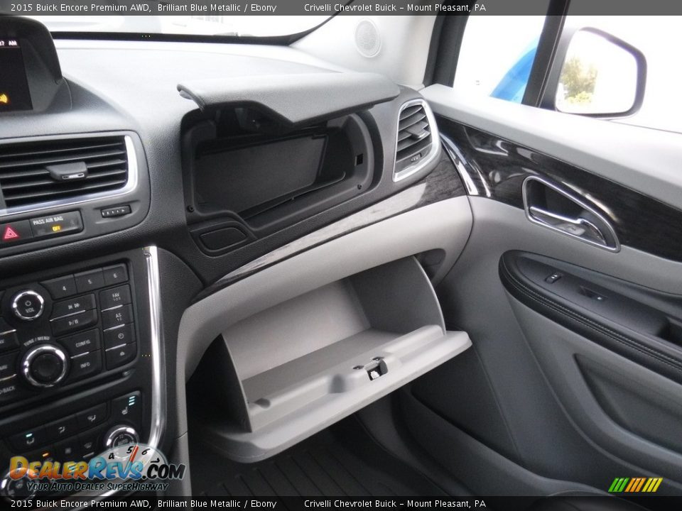 2015 Buick Encore Premium AWD Brilliant Blue Metallic / Ebony Photo #26
