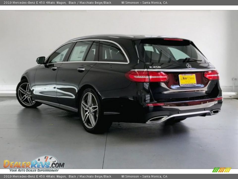 2019 Mercedes-Benz E 450 4Matic Wagon Black / Macchiato Beige/Black Photo #2