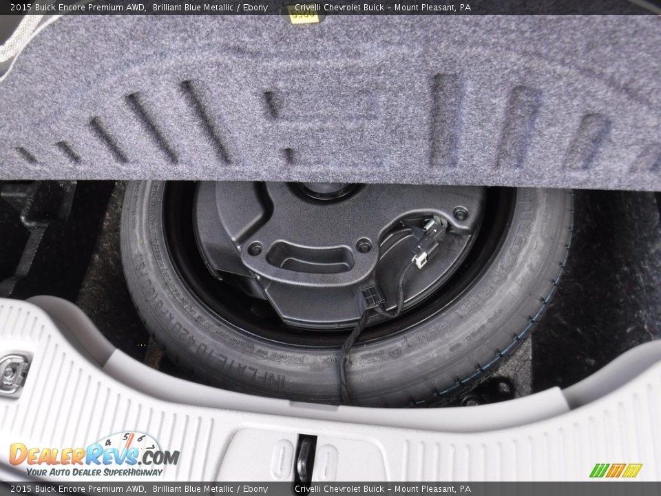 2015 Buick Encore Premium AWD Brilliant Blue Metallic / Ebony Photo #30
