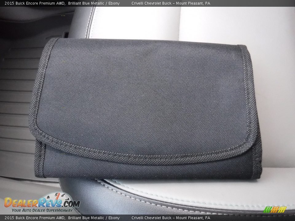 2015 Buick Encore Premium AWD Brilliant Blue Metallic / Ebony Photo #31