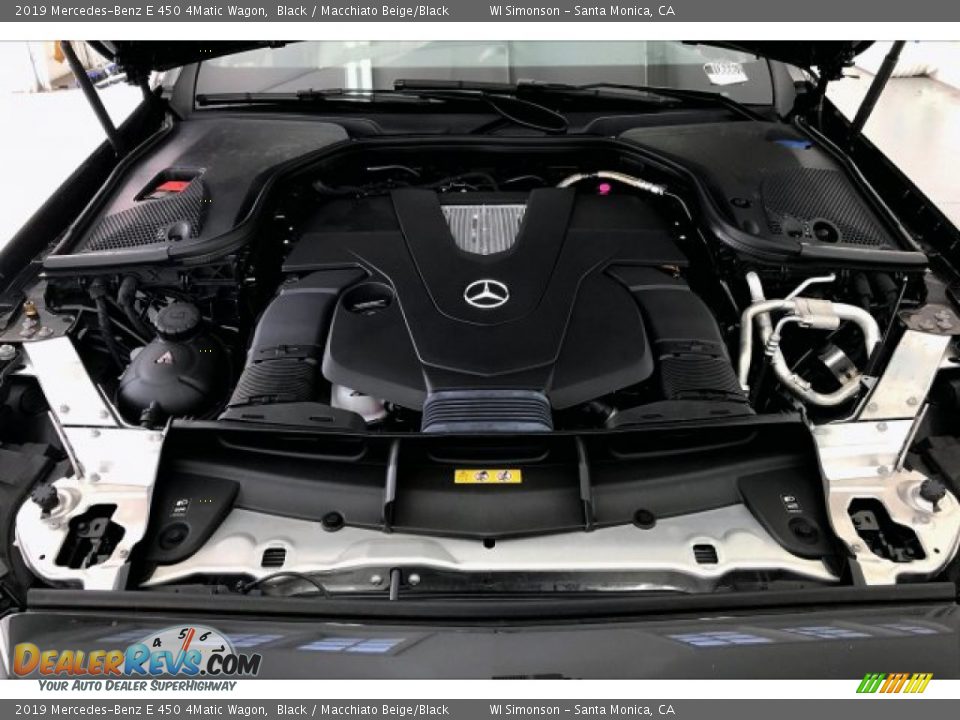 2019 Mercedes-Benz E 450 4Matic Wagon Black / Macchiato Beige/Black Photo #8