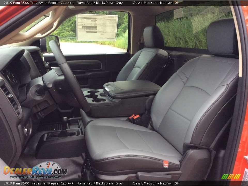 Black/Diesel Gray Interior - 2019 Ram 3500 Tradesman Regular Cab 4x4 Photo #2