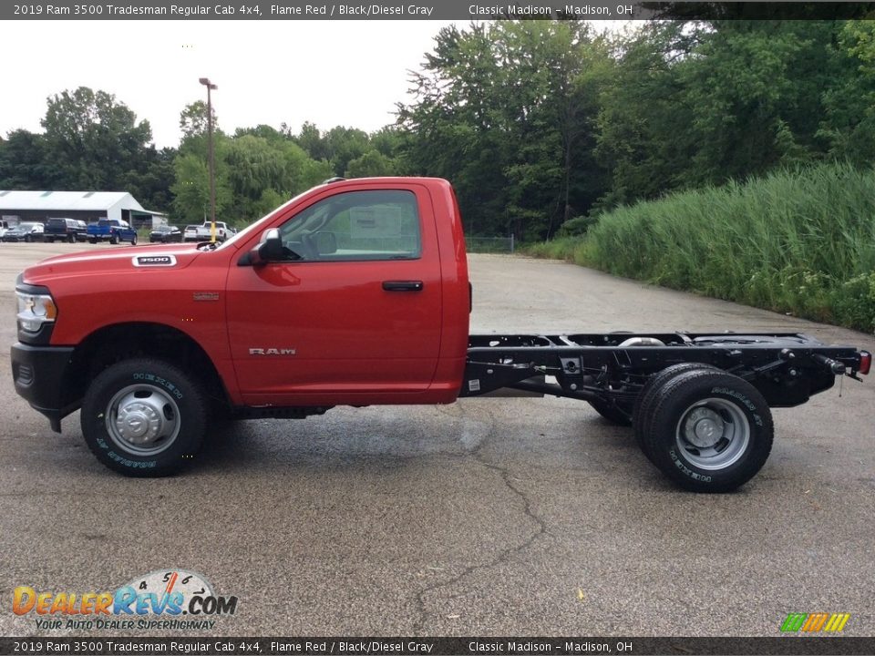 2019 Ram 3500 Tradesman Regular Cab 4x4 Flame Red / Black/Diesel Gray Photo #6