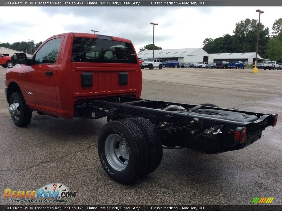 2019 Ram 3500 Tradesman Regular Cab 4x4 Flame Red / Black/Diesel Gray Photo #7