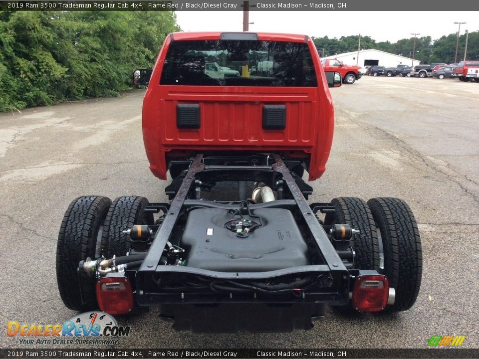 2019 Ram 3500 Tradesman Regular Cab 4x4 Flame Red / Black/Diesel Gray Photo #8
