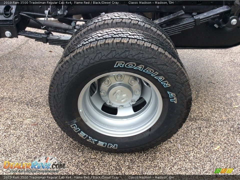 2019 Ram 3500 Tradesman Regular Cab 4x4 Flame Red / Black/Diesel Gray Photo #9
