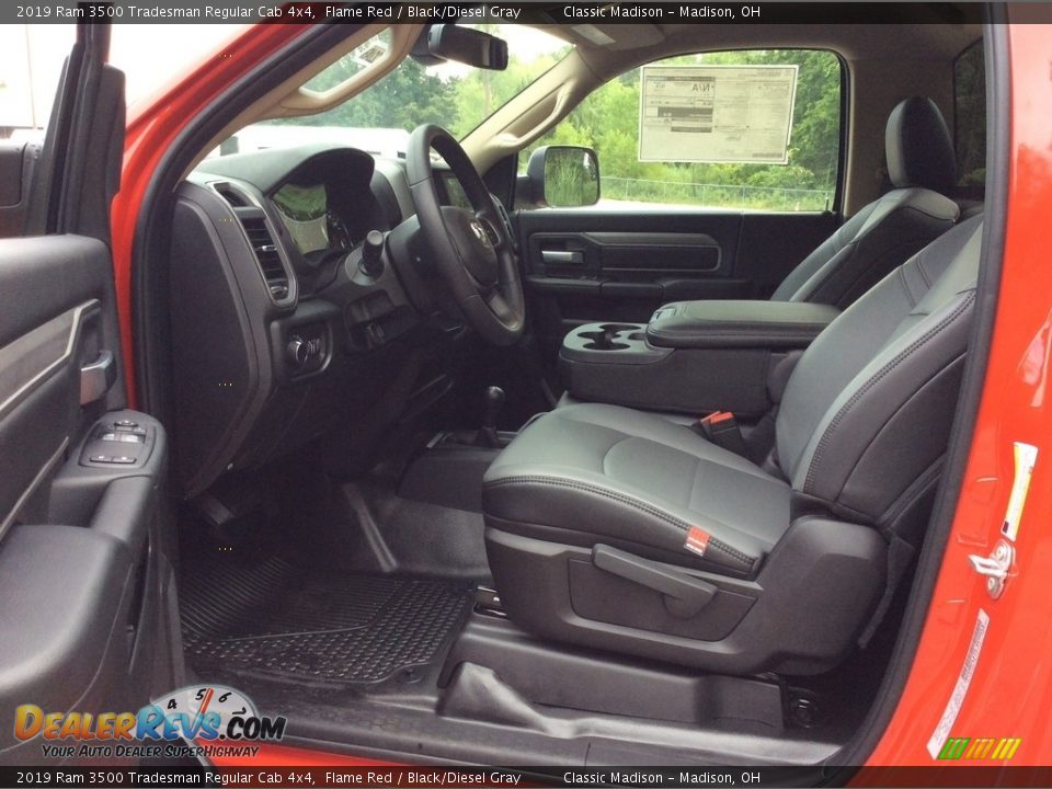 2019 Ram 3500 Tradesman Regular Cab 4x4 Flame Red / Black/Diesel Gray Photo #11