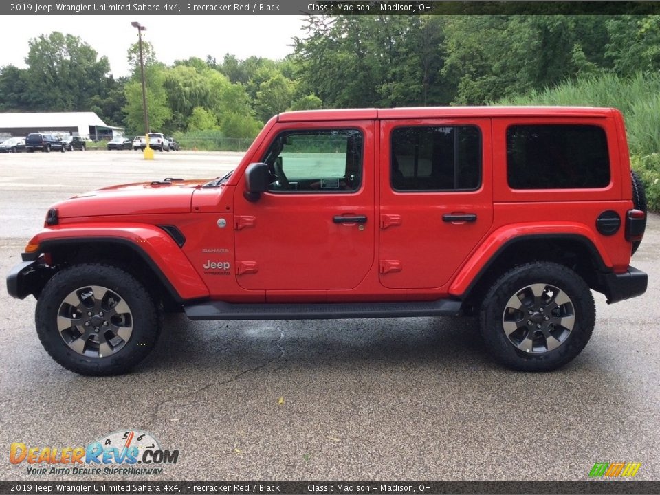 2019 Jeep Wrangler Unlimited Sahara 4x4 Firecracker Red / Black Photo #6