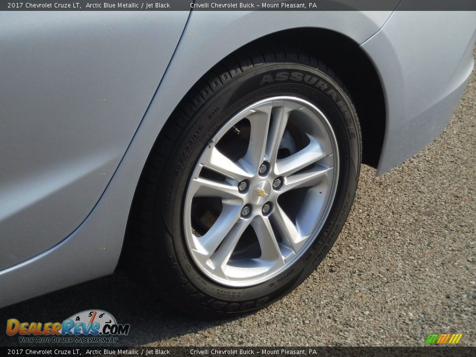 2017 Chevrolet Cruze LT Arctic Blue Metallic / Jet Black Photo #3