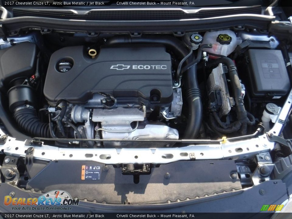 2017 Chevrolet Cruze LT Arctic Blue Metallic / Jet Black Photo #10