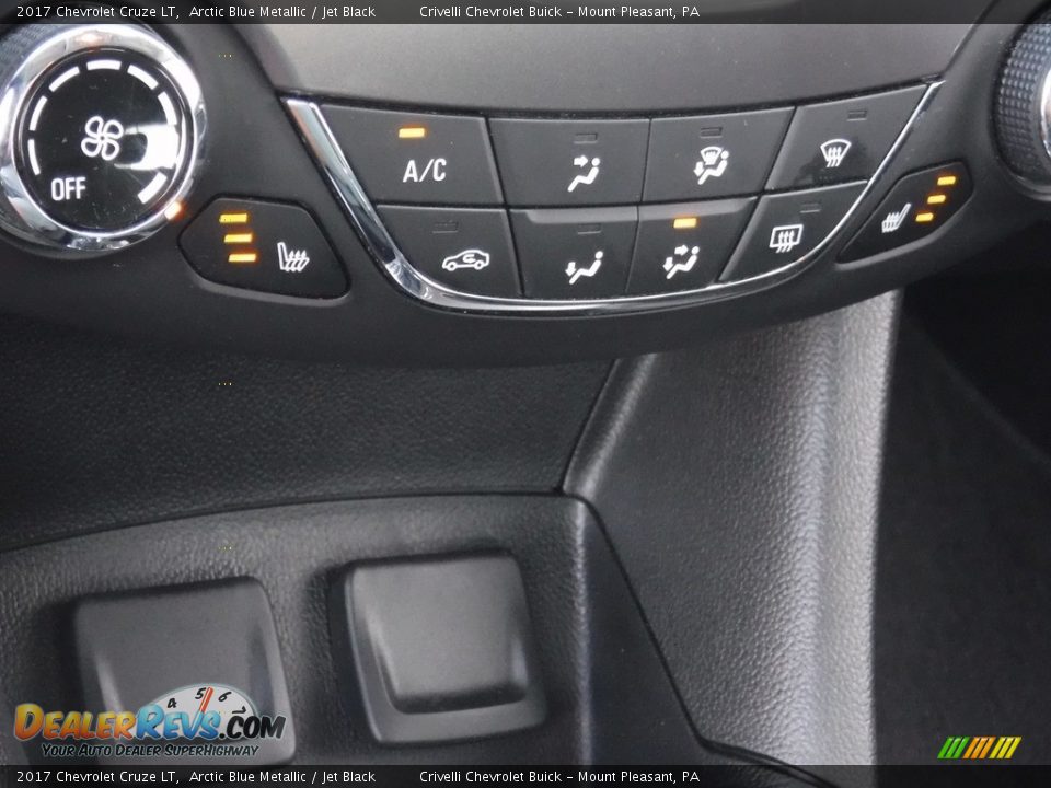 2017 Chevrolet Cruze LT Arctic Blue Metallic / Jet Black Photo #18