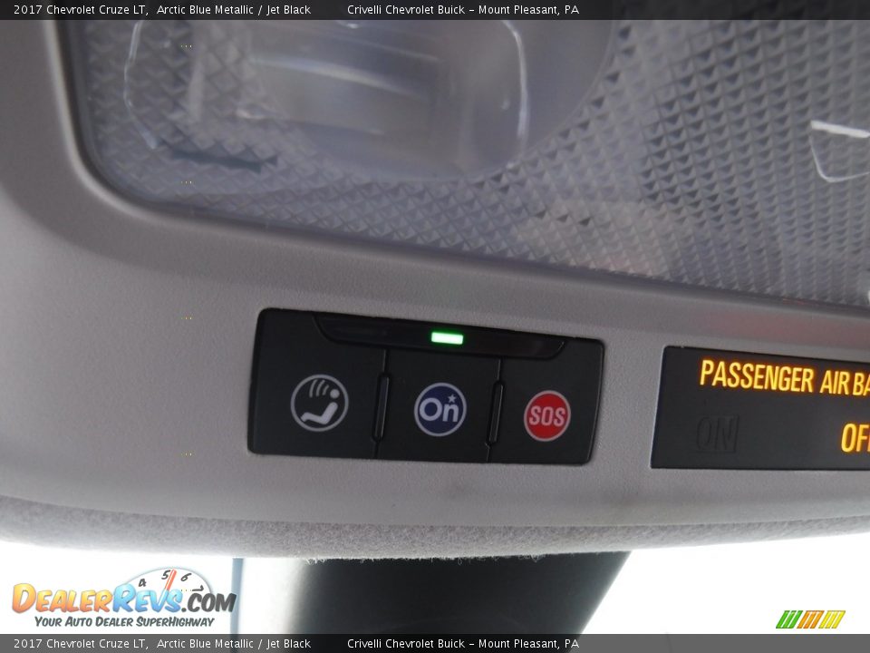 2017 Chevrolet Cruze LT Arctic Blue Metallic / Jet Black Photo #19
